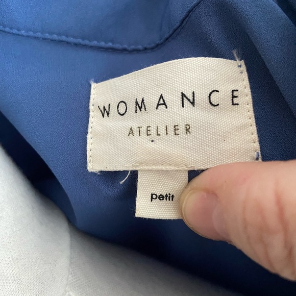 Blue Ruffled Shirt Dress - Picture 6 of 7